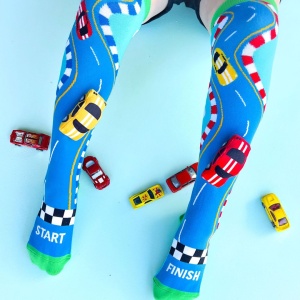 Șosete lungi colorate Madmia pentru băieți Racing cars 6-99 ani