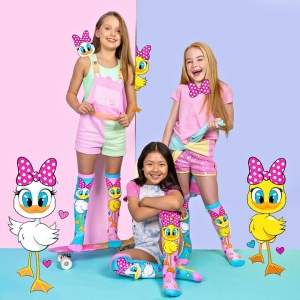 Șosete lungi colorate Madmia pentru fete Fluffy duck 3-5 ani - Img 5