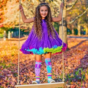 Șosete lungi colorate Madmia pentru fete Mini Pony 6-99 ani