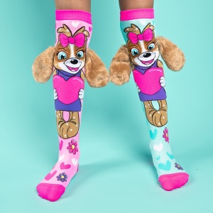 Șosete lungi colorate Madmia pentru fete Puppy love 6-99 ani