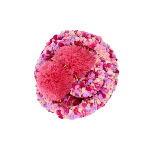 Șosete pufoase Cupcake, roz, cu pom-pom – ambalaj cadou, mărime universală