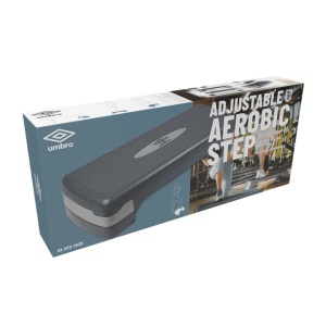 Stepper Umbro - platformă pentru aerobic, reglabilă 10 și 15 cm, suprafață antialunecare, max. 150 kg