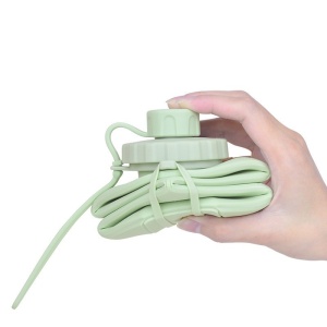 Sticlă apă pliabilă, Ecarla, silicon, 600ml, verde, fără BPA, ușor de transportat