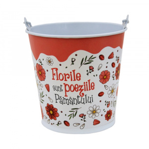 Suport ghiveci 10 cm "Florile sunt poeziile Pământului" - Img 1