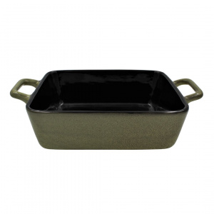 Tavita ceramica pentru gatit la cuptor verde-deschis