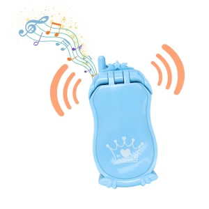Telefon mobil, de jucărie, cu sunete, pentru copii, culoarea albastru, Genie Pets