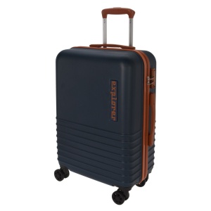 Troler ProWorld Explorer cu roți 360°, 50 litri, bleumarin