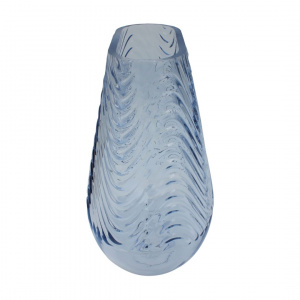 Vază decorativă sticlă albastru 21x17x13 cm - Img 2