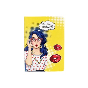 Agenda cadou pentru femei Nekupto – „You Are Amazing” – Jurnal Pop Art, 18.5 x 13.5 cm, 80 file, cadou inspirațional pentru ea