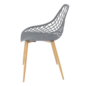 Scaun de grădină ARANDA, Jumi, gri – design modern, rezistent la intemperii