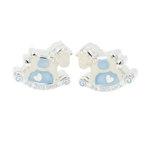Set Cadou Bebeluși Băieței AZAY – Prima Șuviță & Primul Dințișor, Design Bleu, Cutie Cadou Inclusă