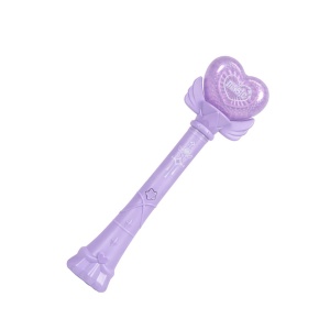 Baghetă magică mov cu inimă – jucărie interactivă cu lumini led și sunete, Genie Pets, Whimsy Workshop