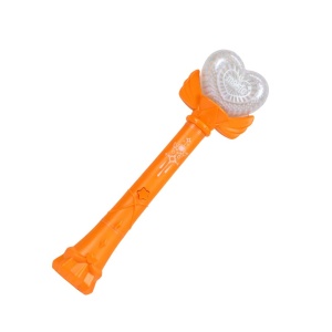 Baghetă magică portocalie cu inimă – jucărie interactivă cu lumini led și sunete, Genie Pets, Whimsy Workshop