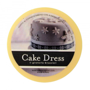 Bandă decorativă Cake Dress pentru torturi și prăjituri, 4.5cm x 15m, model dantelat, Splendor ciclam - Img 2