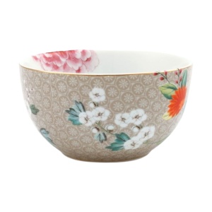 Bol din porțelan, Pip Studio, Khaki, 12 cm, colecția Blushing Birds