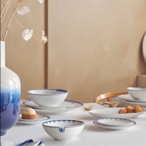 Bol din porțelan, Pip Studio, White, 15 cm, Pip & The Blue Bird