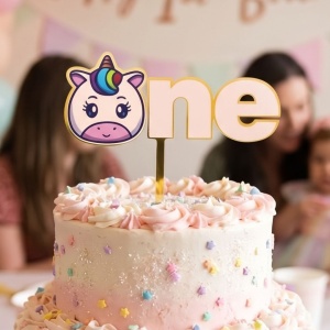Cake Topper pentru tort cu model unicorn One