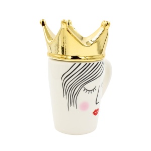 Cană cu capac King, 14x10x17,5cm, Hoff Interieur