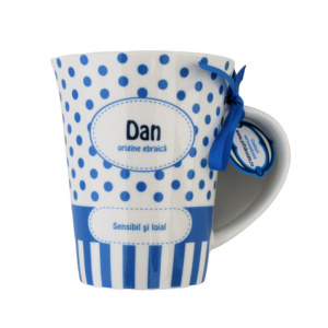 Cana din portelan personalizata Dan