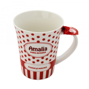 Cană din porțelan personalizată Amalia