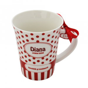 Cană din porțelan personalizată Diana