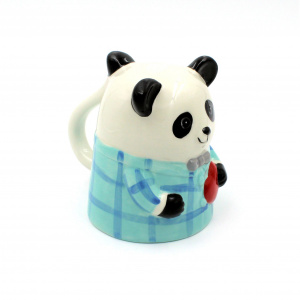 Cană figurină upside-down "Ursuleț panda bleu" - Img 4