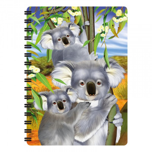 Carnețel zoo, cu spirală, 3D, "LiveLife - Koala cuddle" - Img 1