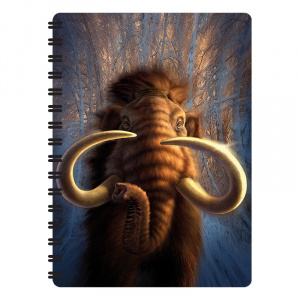 Carnețel zoo, cu spirală, 3D, "LiveLife Mammoth" - Img 1