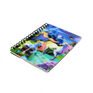 Carnețel zoo, cu spirală, 3D, Unicorn Bliss - Img 1