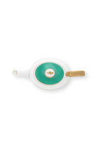 Ceainic din porțelan, Pip Studio, Gold-Green, 1.8l, colecție Pip Chique - Img 4