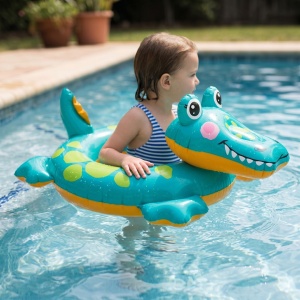 Colac cu crocodil gonflabil Intex 71x56cm