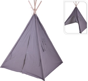 Cort teepee pentru copii - Joacă și relaxare, design gri elegant