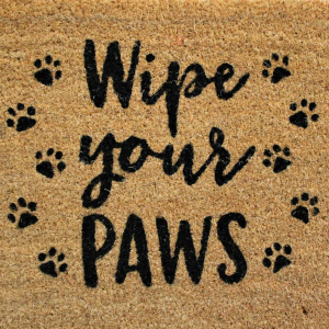 Covor intrare fibră cocos 35x59cm Paws - Img 2