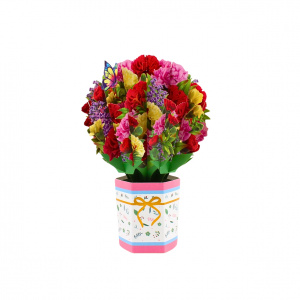 Decorațiune din hârtie Magic Pop-Ups Buchet diverse flori - Img 1