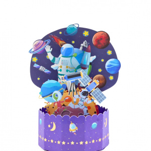 Decorațiune din hârtie Magic Pop-Ups Space - Img 2