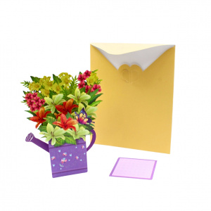 Decorațiune din hârtie Magic Pop-Ups Stropitoare mov