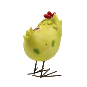 Decorațiune pentru Paște, model găină, 11.5x5x10 cm, verde
