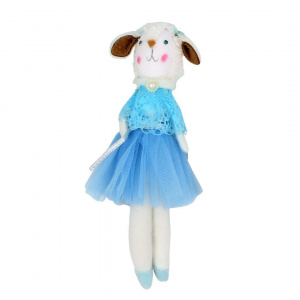 Decorațiune Zooky animăluț oiță cu fustiță bleu - Img 1