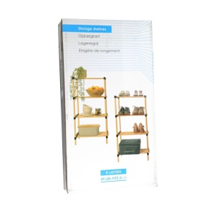 Etajeră de depozitare cu 4 niveluri STORAGE SOLUTIONS – 49x28x92.5 cm, design practic și versatil