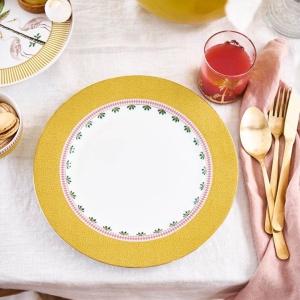 Farfurie din porțelan, Pip Studio, Yellow, 26.5 cm, colecția La Majorelle