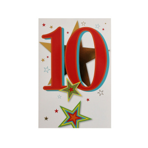 Felicitare aniversara 10 ani