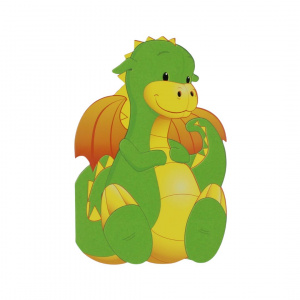 Felicitare Gold Cute Dragon - Img 2