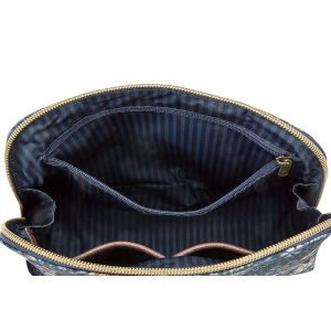 Geantă pentru cosmetice, Triangle Medium, Pip Studio, Blue, 24/17x16.5x8 cm, colecția Tutti i Fiori