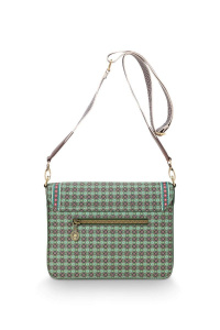 Geantă verde crossbody, 25x7x20 cm, colecția Clover, Pip Studio