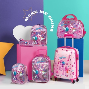 Ghiozdan troller, Perletti, model Unicorn, 36 cm, colecția Cool Kids