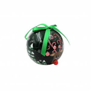 Glob decorativ de culoare verde - model Ren