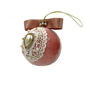 Glob DECORIS culoarea rose din catifea