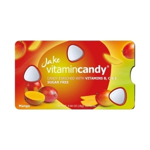 Jake Vitamin Candy – bomboane fără zahăr cu Vitamina C, mango, cutie cu 12 blistere