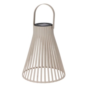 Lampă solară decorativă, cu LED, cu agățătoare, 24 cm, culoare crem