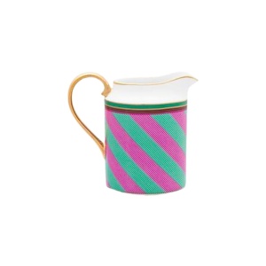 Latieră din porțelan, Pip Studio, Stripes Pink-Green, 260ml, colecția Pip Chique